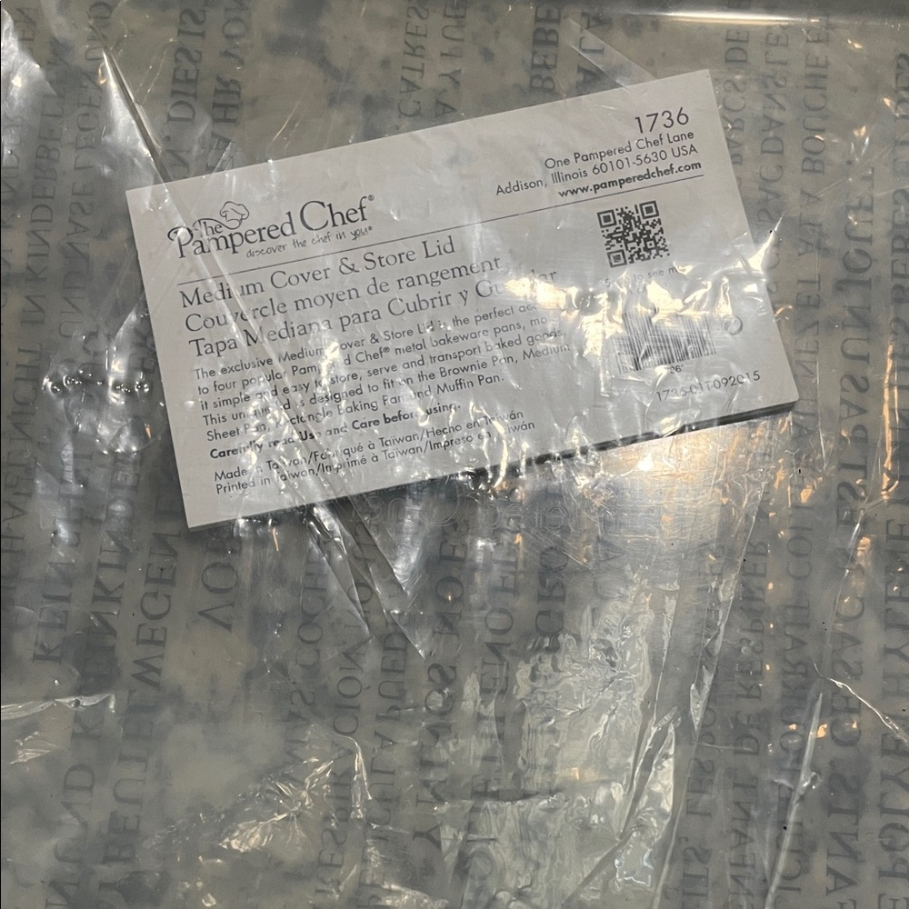 Pampered Chef Transparent Storage Lid